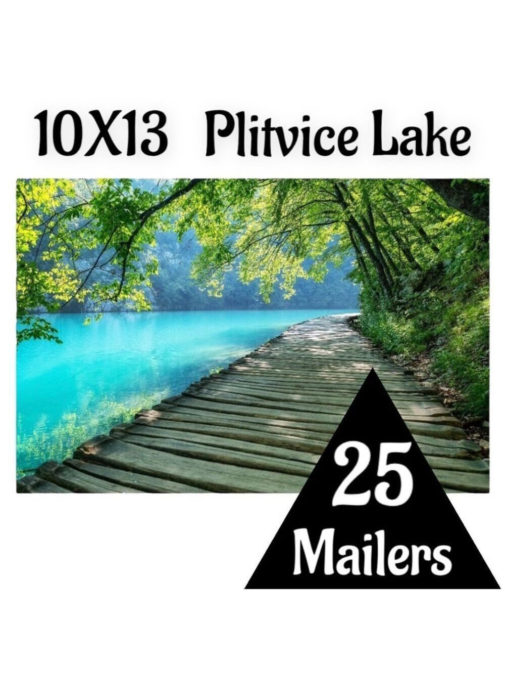 25 10X13 Poly Mailers Plitvice Lakes, Shipping Envelopes Price Firm - Picture 7 of 10